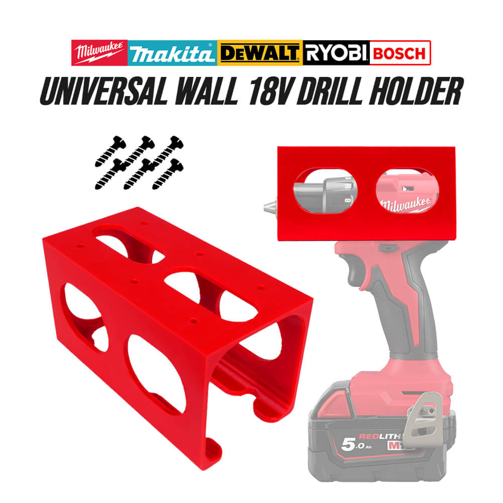 Power Tools Brands - Universele 18V boormachine wandhouder, zware gereedschapsopbergbeugel