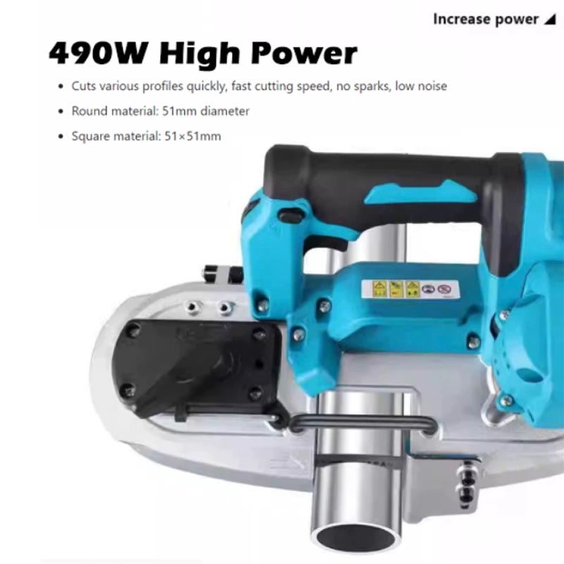 Power Tools Wood - 490W Draagbare Borstelloze Bandschaaf Draadloze Accu