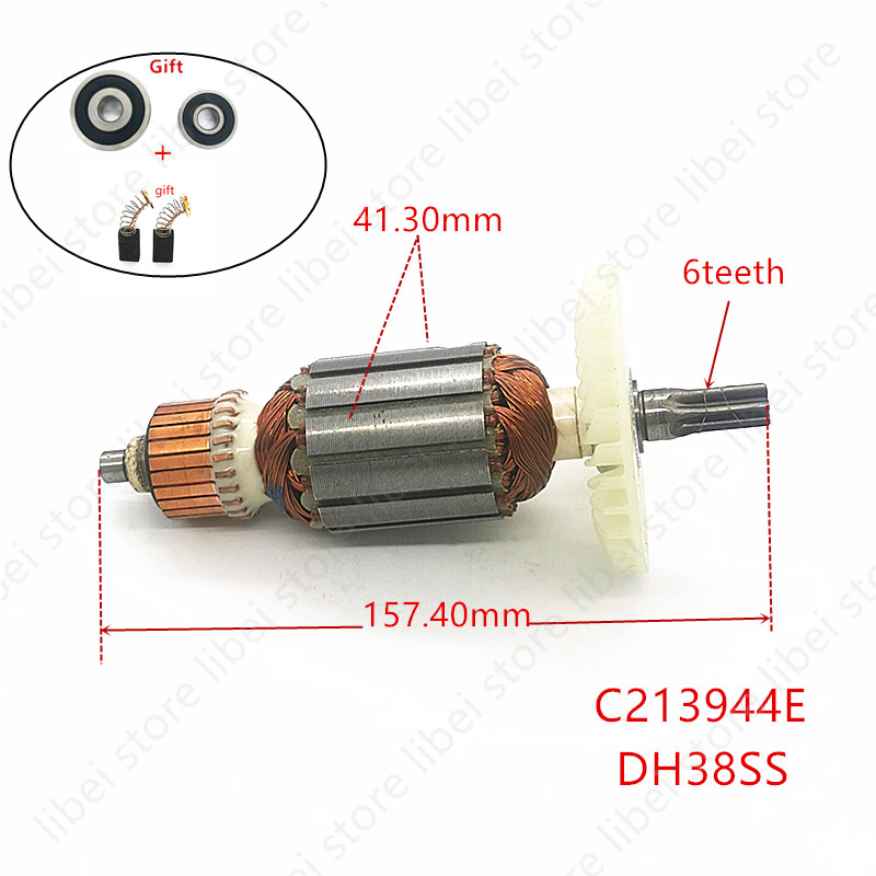 Power Tools Hammer - Anker C213944E 360875E voor HITACHI DH38MS