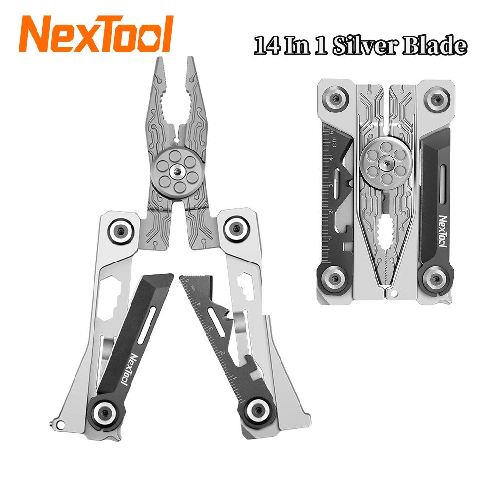 Xiaomi Power Tools - Nextool 14-in-1 EDC-gereedschap met zilveren mes,