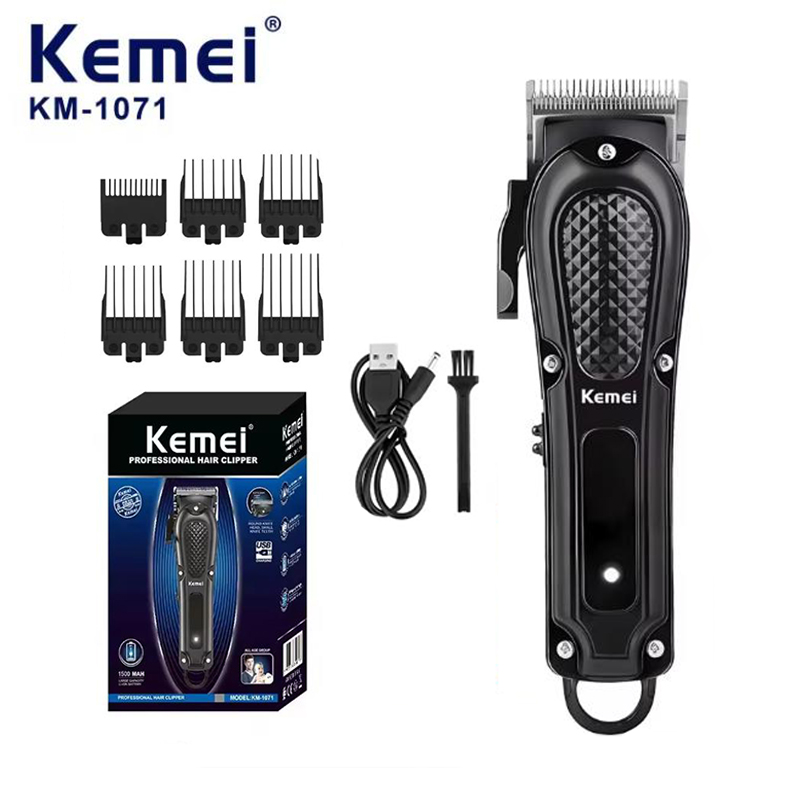 Power Xchange Tools - Kemei KM-1071 Elektrische Tondeuse UBS Oplaadbare