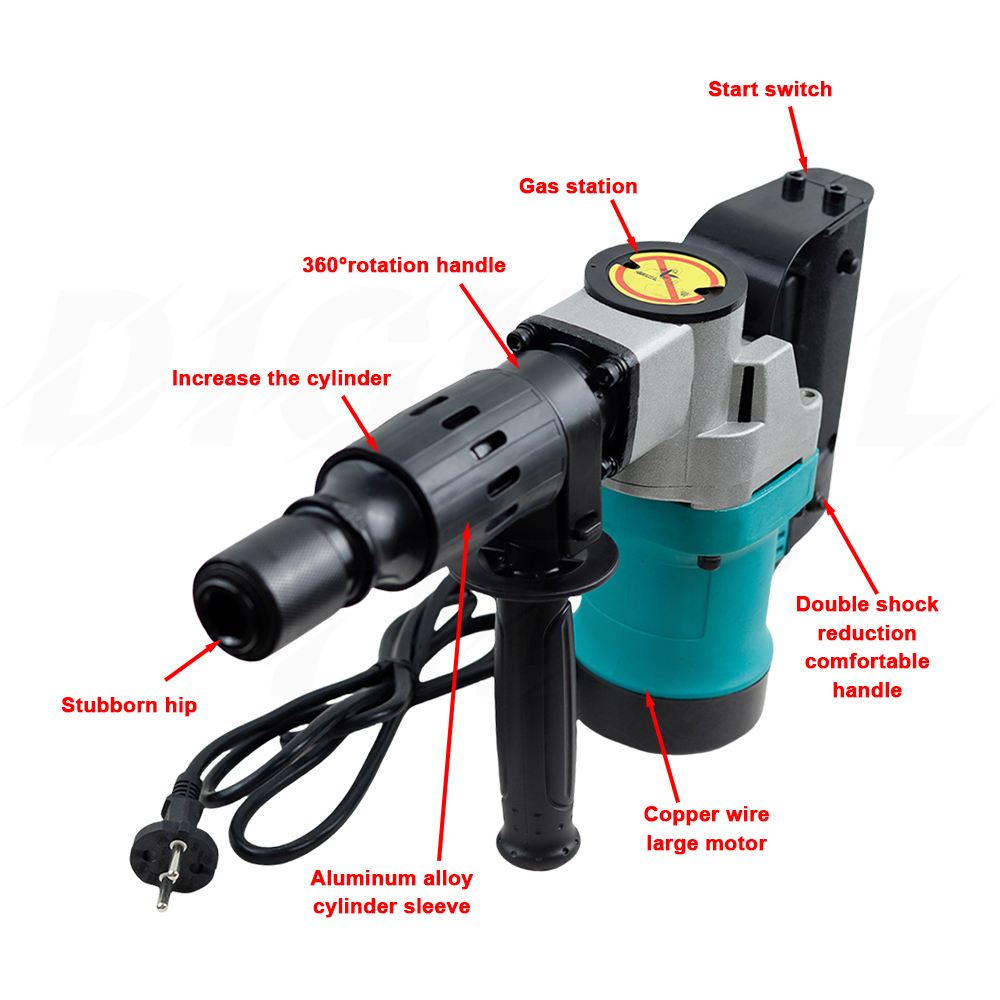 1200W zware elektrische hamerb - Power Tools Hammer recensie en prijs