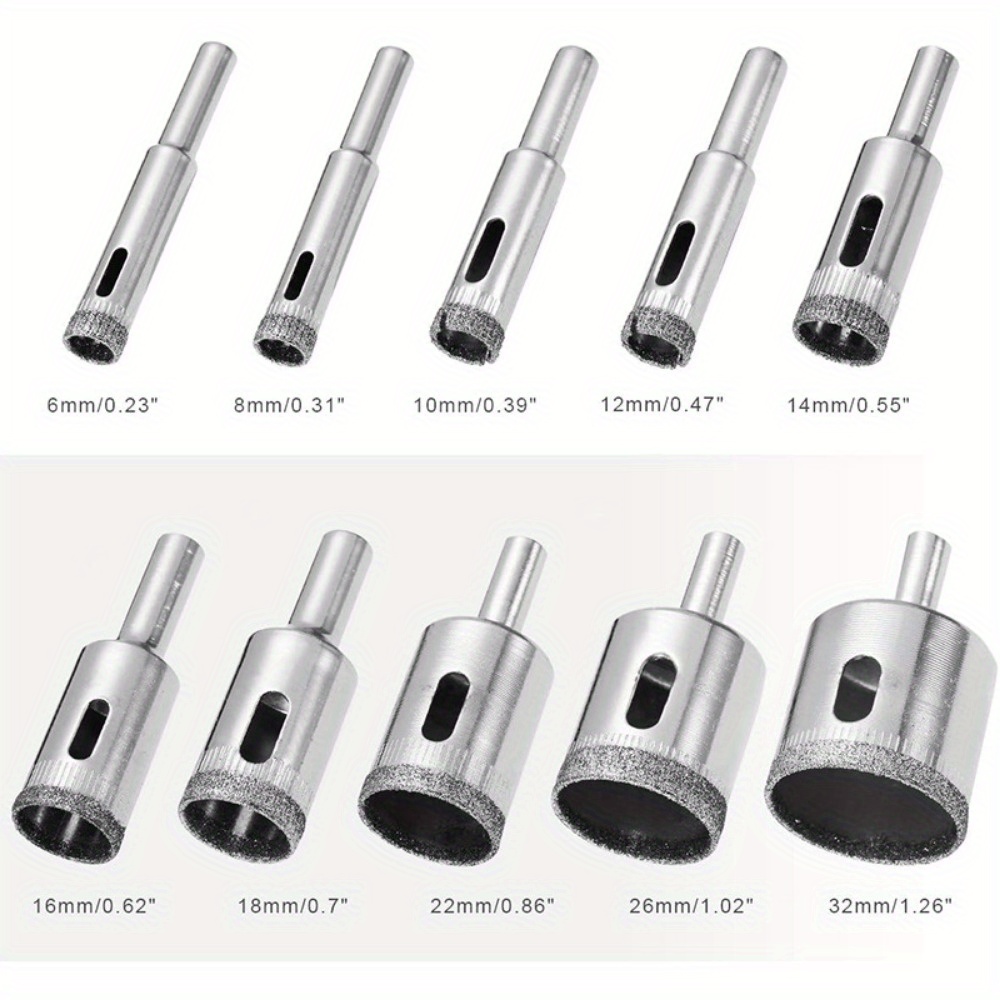 10-delige diamantgecoate boors - Power Tools Set recensie en prijs