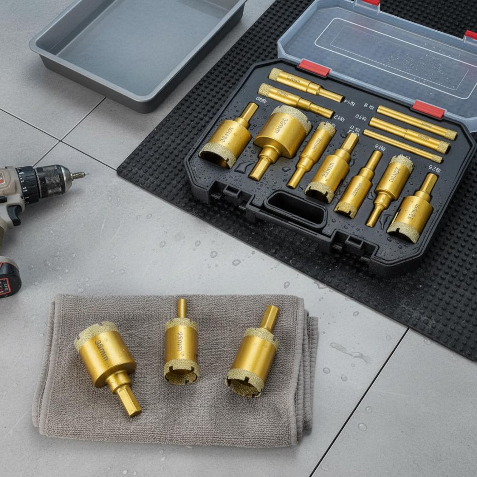 12-delige set gebrande kristal - Power Tools Set recensie en prijs